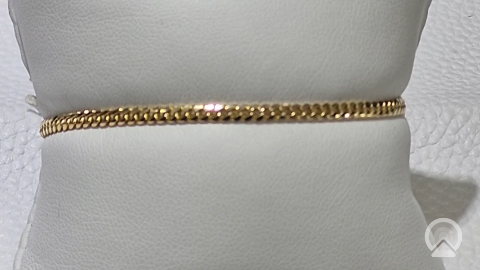 14K YELLOW CUBAN LINK BRACELET Size 6 1/2