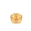 14k Tri-Color Gold Anchor Men's Ring With Cz  Size 9.5 Weight 8.2gr