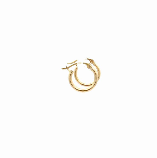 10K Yellow Gold Hoop Earrings 0.9GR