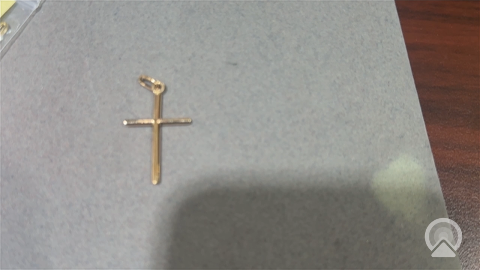 14K Yellow HOLOW CROSS PENDANT Weight 1.5GR