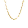 14k Two-Tone Gold Curb Link Chain Size 22"  Weight 15.9 gr