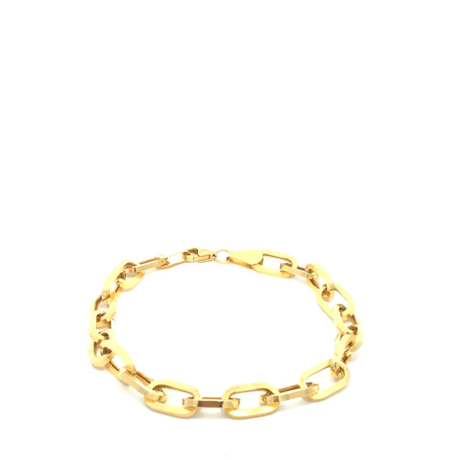 14K Yellow Gold Clipper Bracelet 7.5