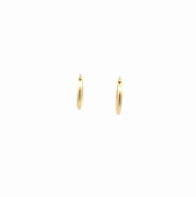 10K Yellow Gold Hoop Earrings 0.9GR