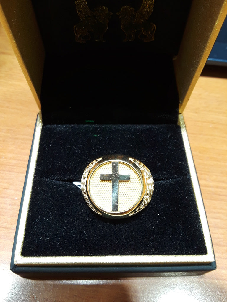 RINGS MEN 14K Yellow Size 10 Weight 10.2 GR