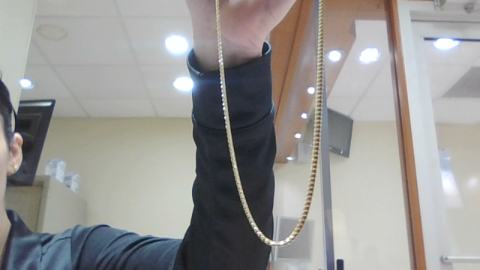 10 kt yellow cuban link chain size 24