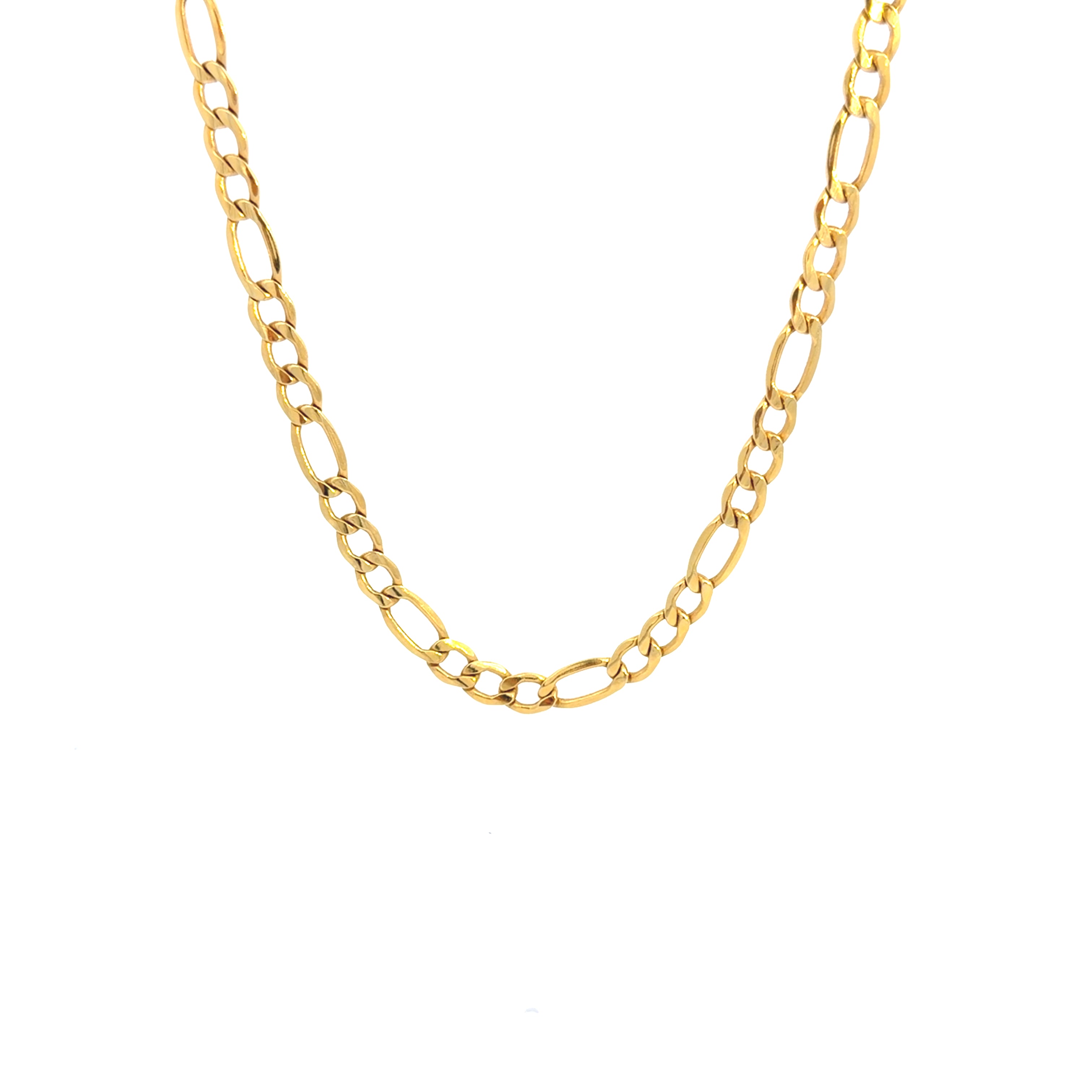 14k Yellow Gold Figaro Chain  Size 24" Weight 10.1gr