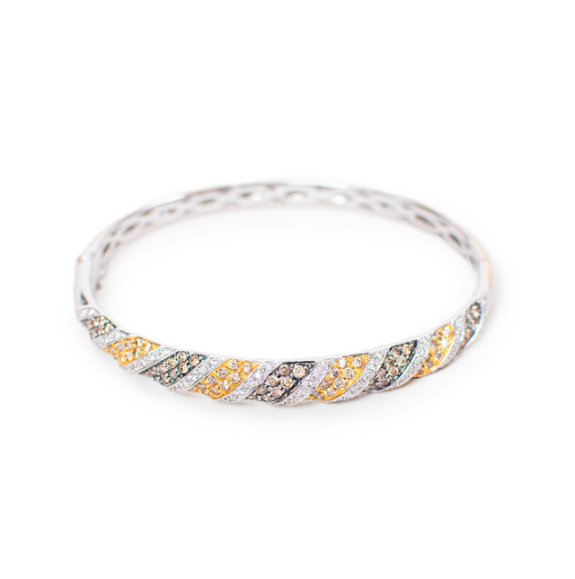 Diamond Bangle Bracelet.