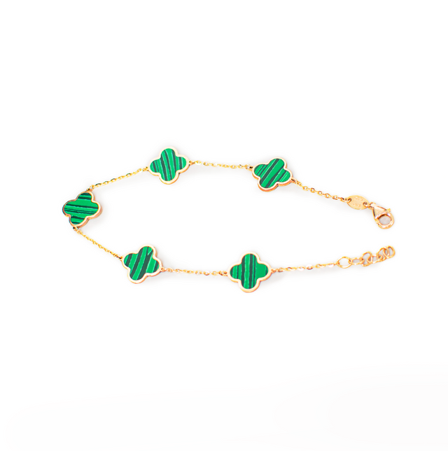 Green Cloverleaf Bracelet.