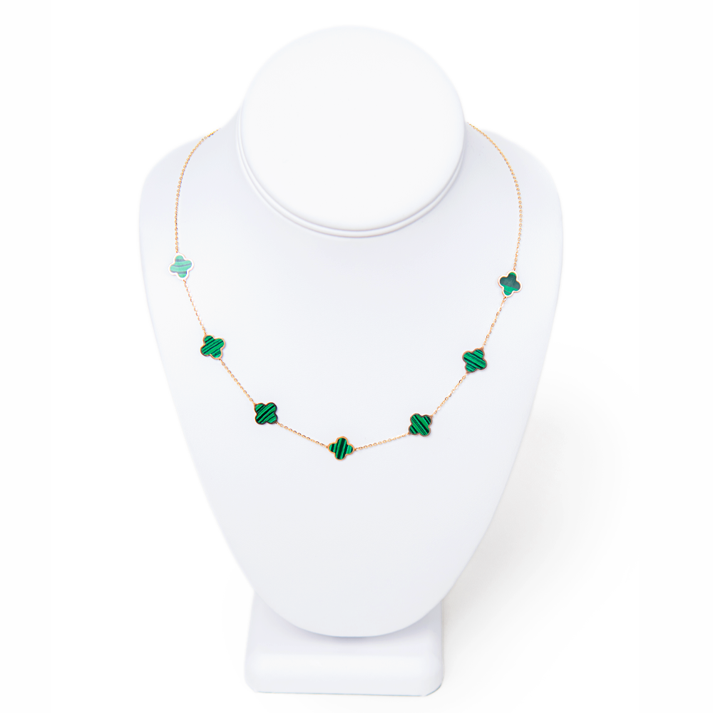 Malachite Cloverleaf Chain.