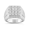 10K WHITE GOLD 2.00CT ROUND DIAMOND MEN’S RING