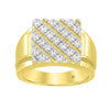 10K YELLOW GOLD 1.00CT ROUND DIAMOND MEN’S RING