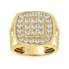10K YELLOW GOLD 2.00CT ROUND DIAMOND MEN’S RING