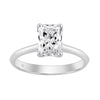 14K WHITE GOLD 1 1/2CT RADIANT DIAMOND LADIES SOLITAIRE RING
