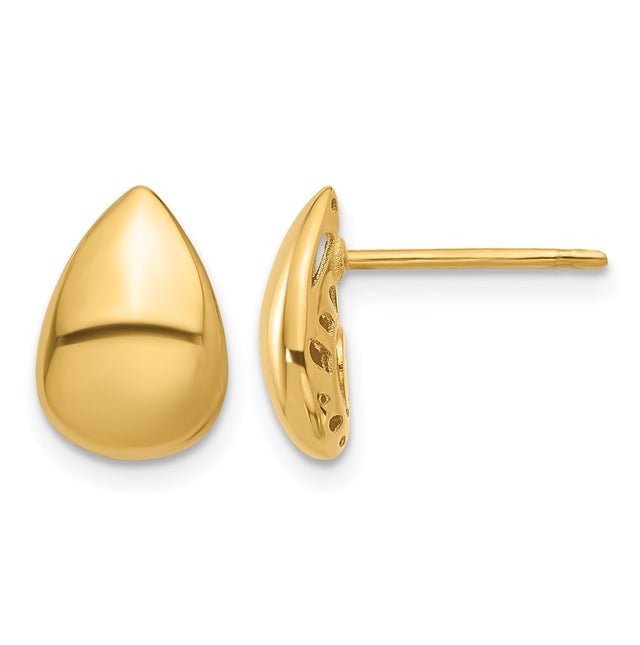 Leslie’s 14K Polished Teardrop Post Earrings