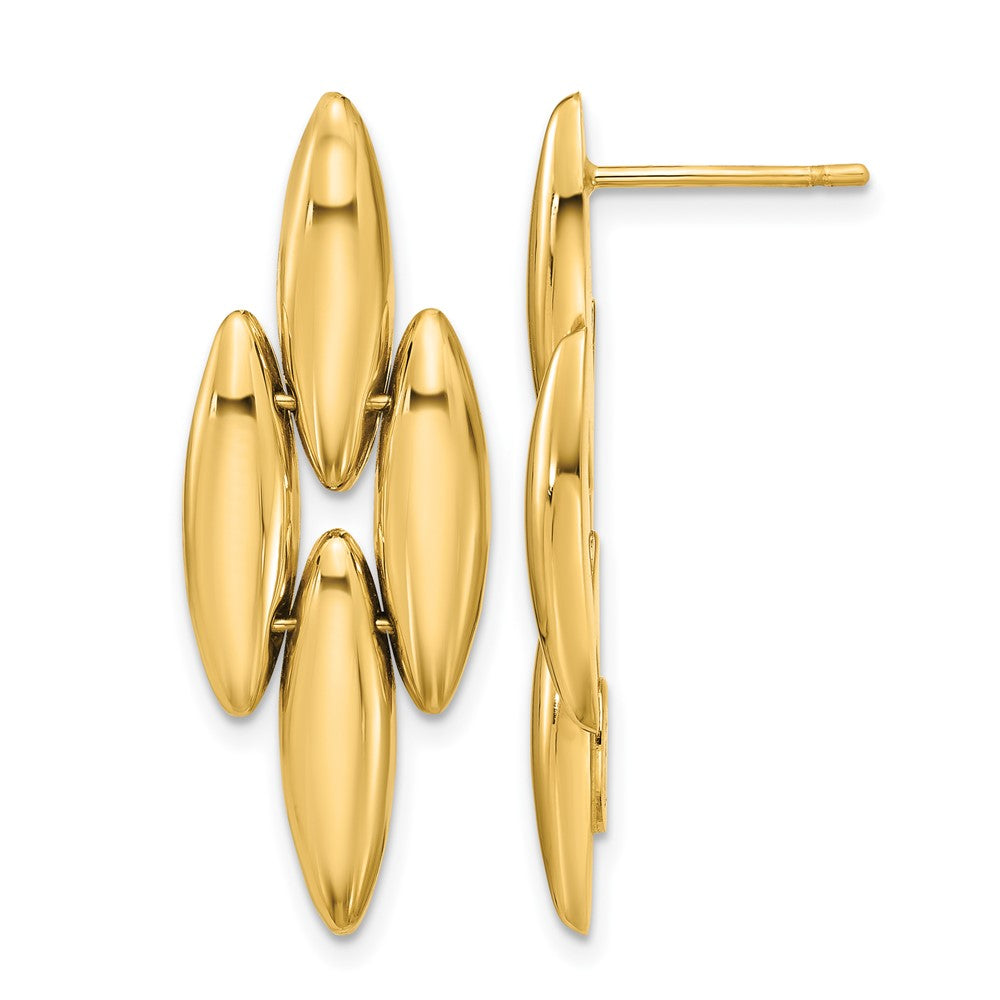 Leslie’s 14K Polished Fancy Dangle Post Earrings