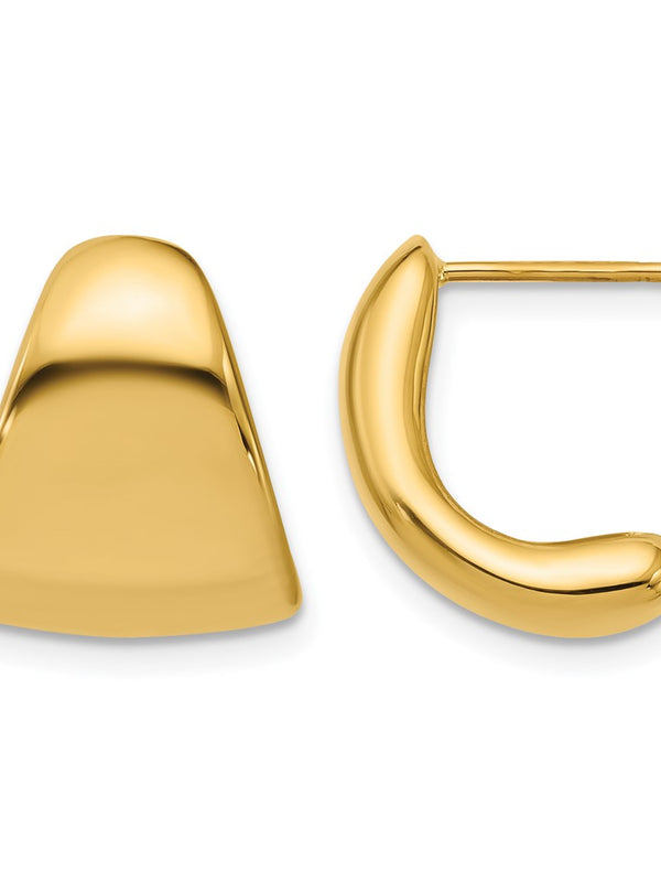 Leslie’s 14K Polished Curve Post Earrings