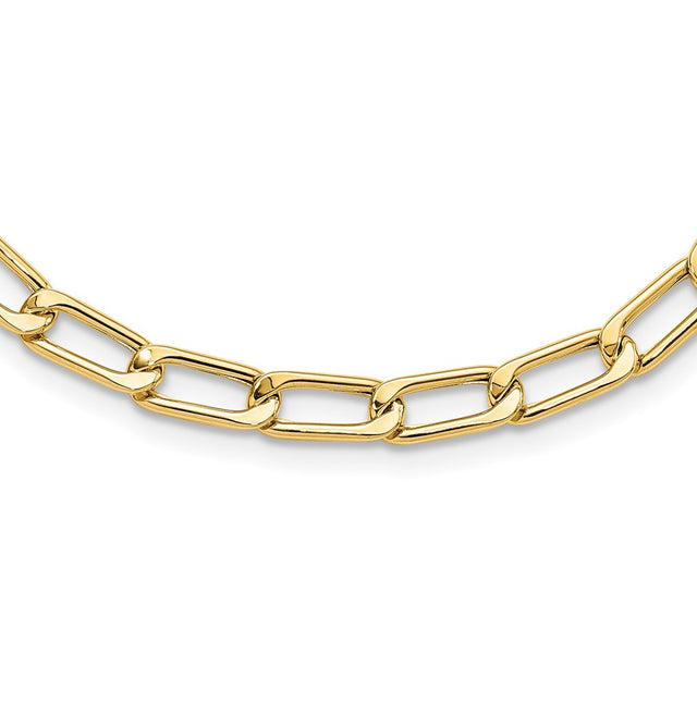 Leslie’s 14K Polished Fancy Link Necklace