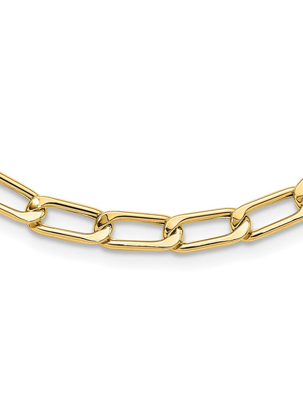 Leslie’s 14K Polished Fancy Link Necklace