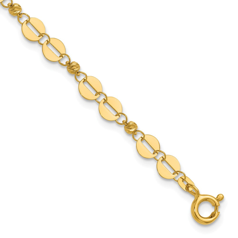 Leslie’s 14K Polished Fancy Link Bracelet
