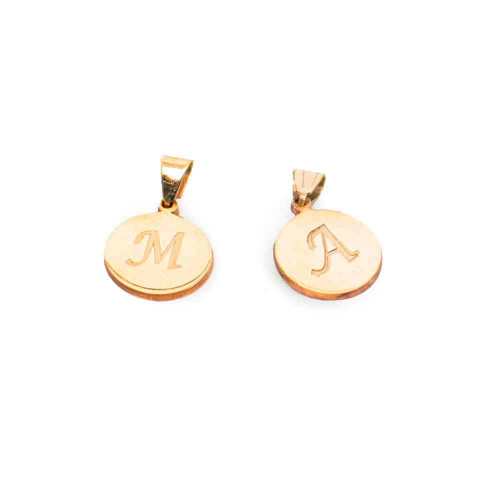 Round "M" Pendant.