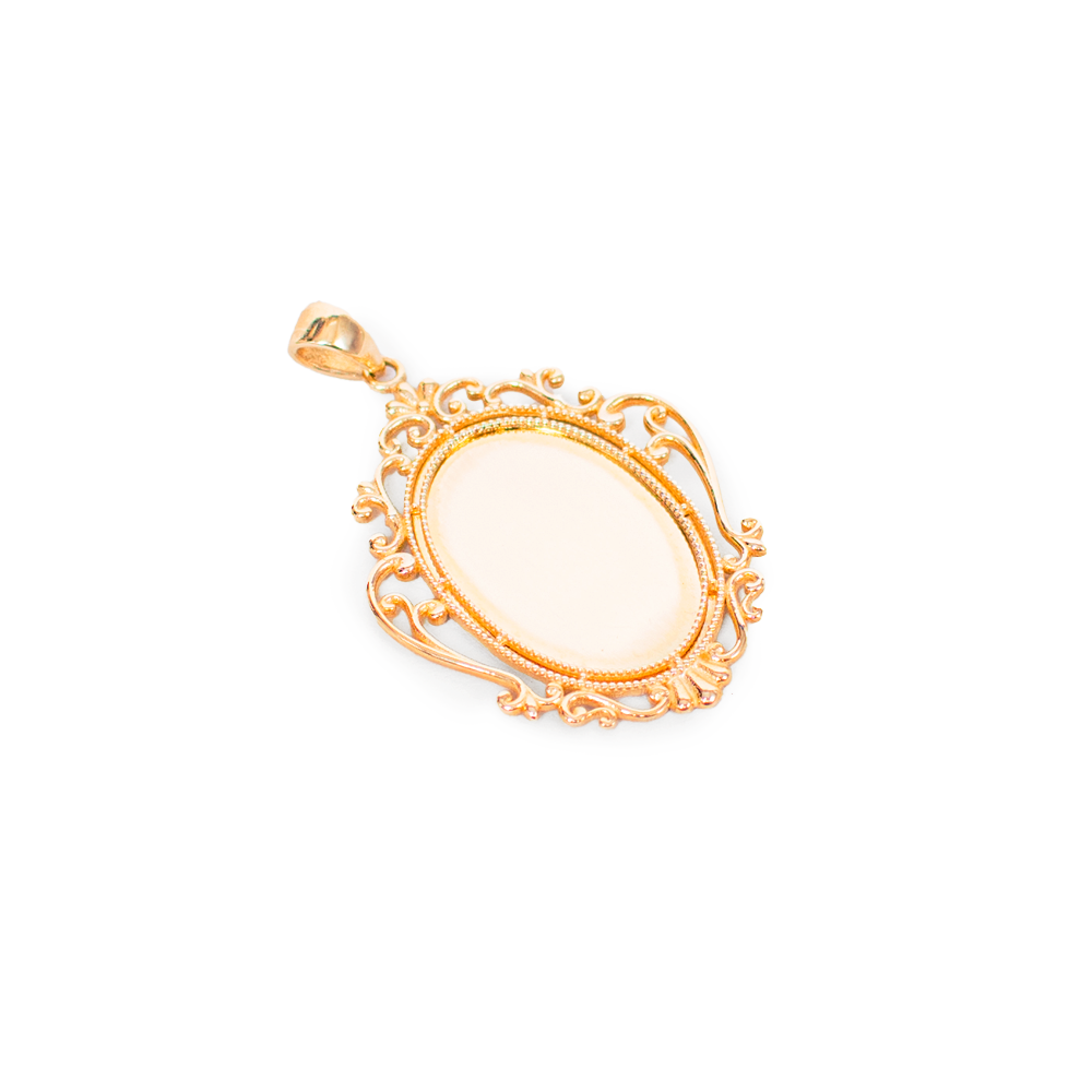 Oval Mirror Pendant