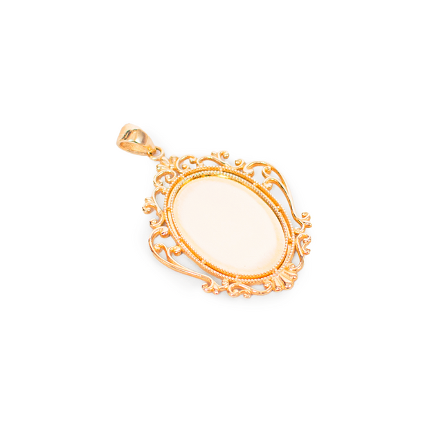 Oval Mirror Pendant