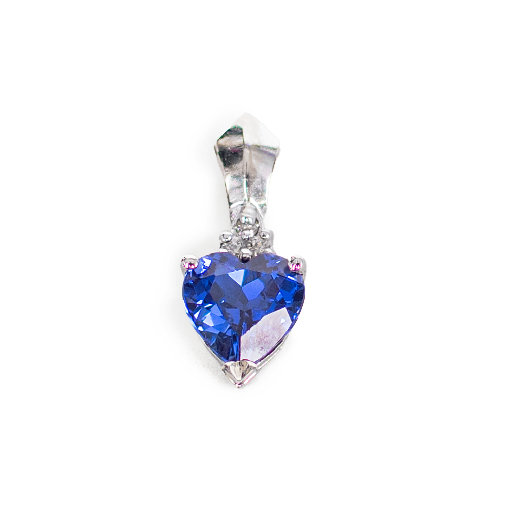 Sapphire Heart Pendant.