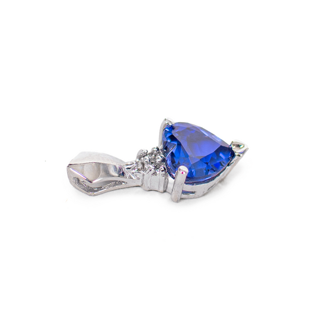 Sapphire Heart Pendant.