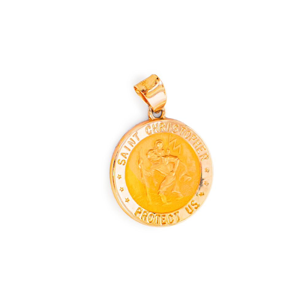 Puff Saint Cristopher Pendant.