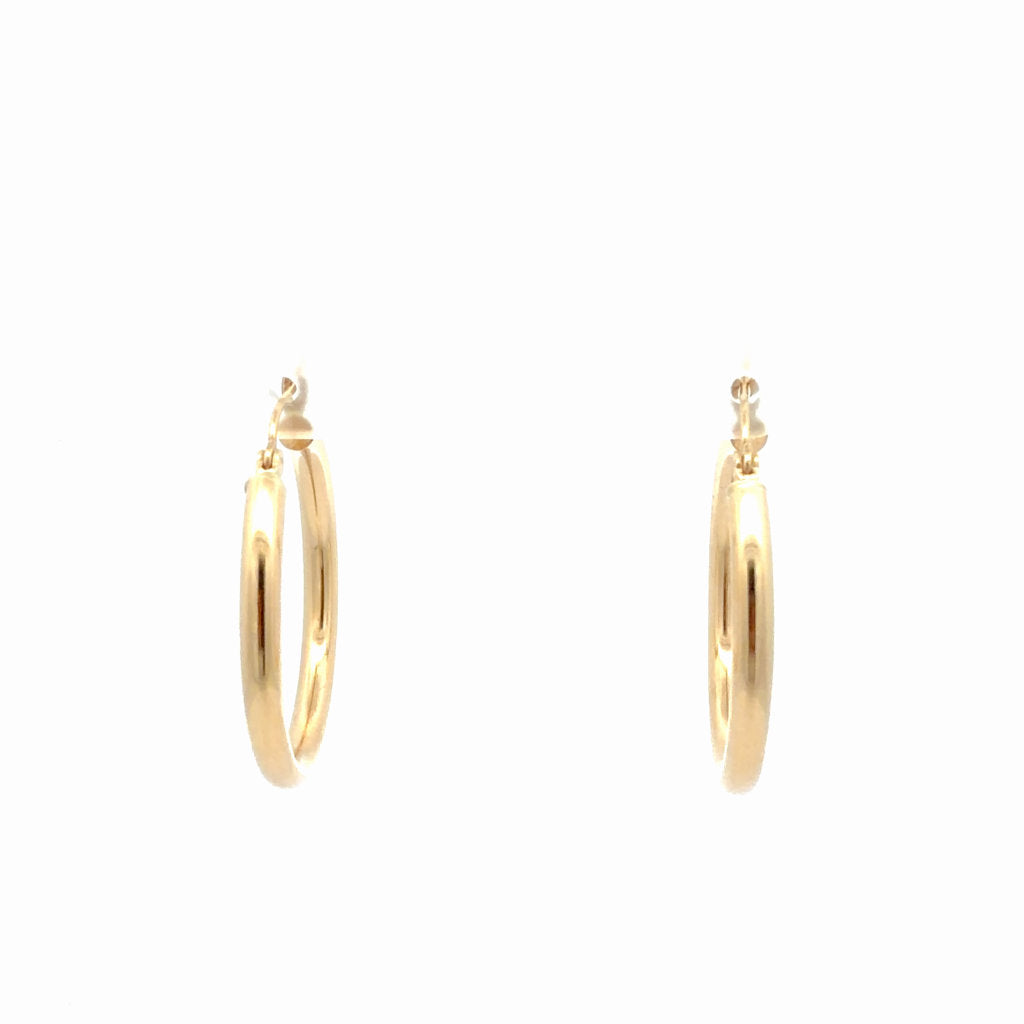 10K Yellow Gold Hoop Earrings 2.1GR