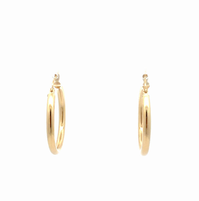 10K Yellow Gold Hoop Earrings 2.1GR
