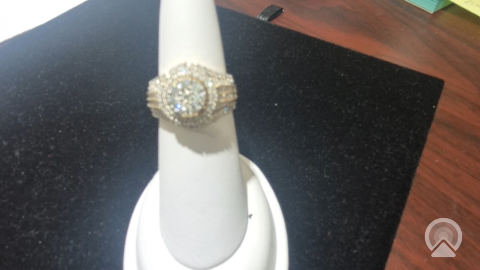 10K Yellow WEDDING RING 1.0CT Size 7