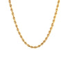 10k Yellow Gold Rope Chain Size 18" Weight 7 gr