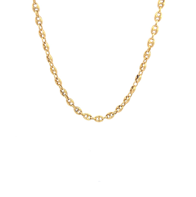 14K Yellow Gold Mariner Chain Size 20