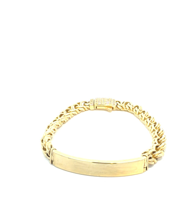 14K Yellow Gold ID Bracelet Size 7 1/2