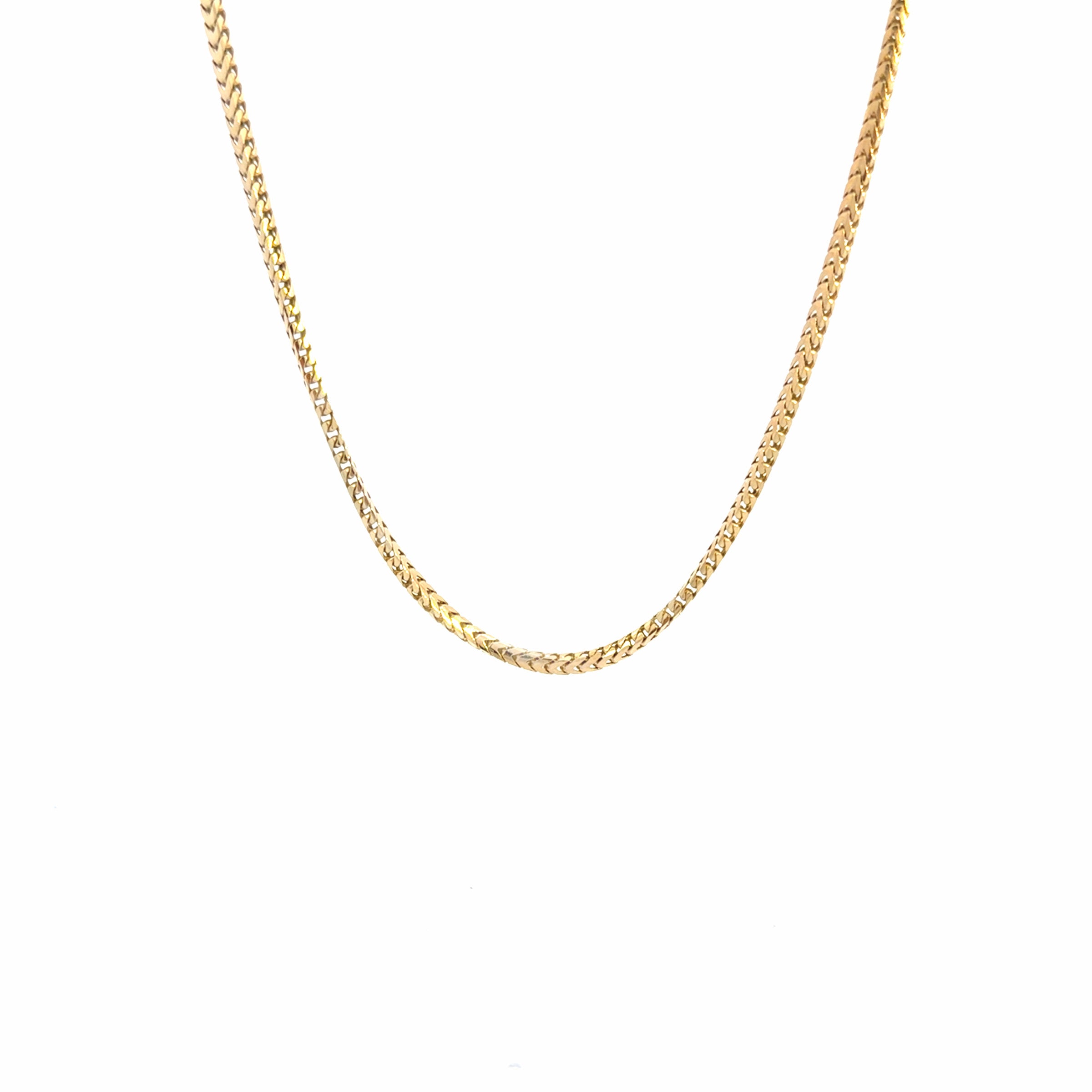 10K Yellow Gold Franco Chain Weight 14.8