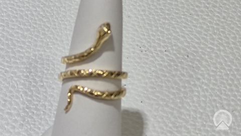 14K YELLOW  FANCY RING 8" 3.7GR