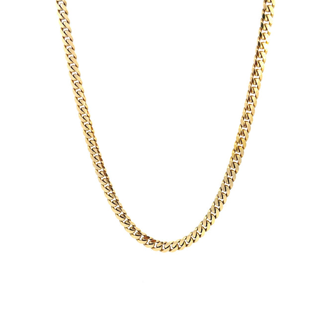10K Yellow Gold Cuban Link Chain Size 24