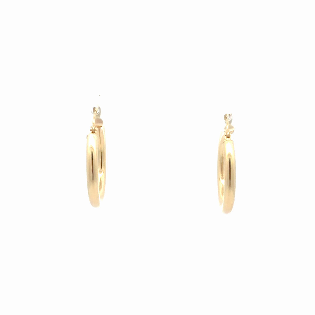 10K Yellow Gold Hoop Earrings  1.8GR