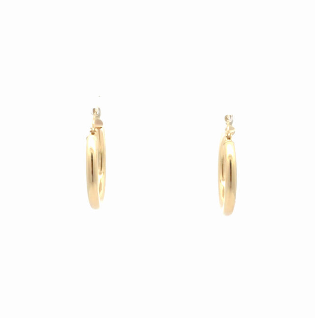 10K Yellow Gold Hoop Earrings  1.8GR