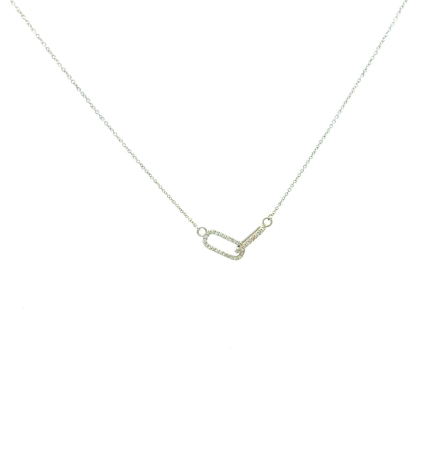 10K White-Gold Fashion Chain 1/5CT Size 18