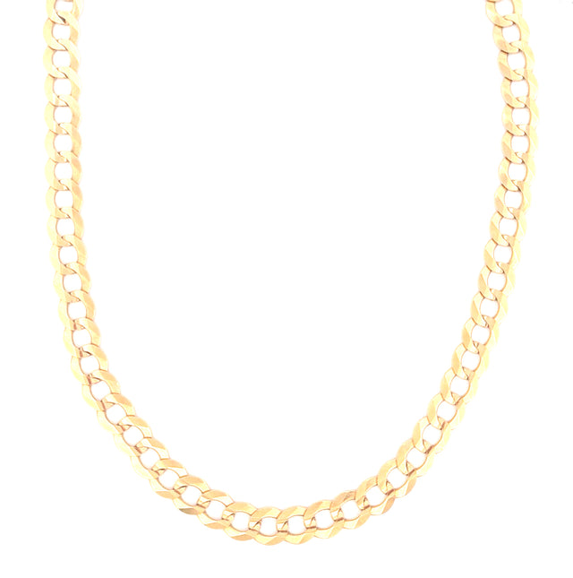 14K  Yellow Gold Curb Chain Size 24  Weight 36.8 gr