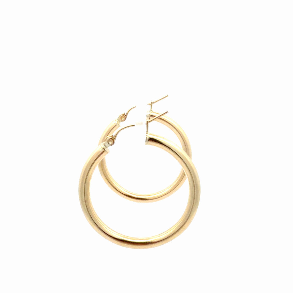 10K Yellow Gold Hoop Earrings 2.1GR