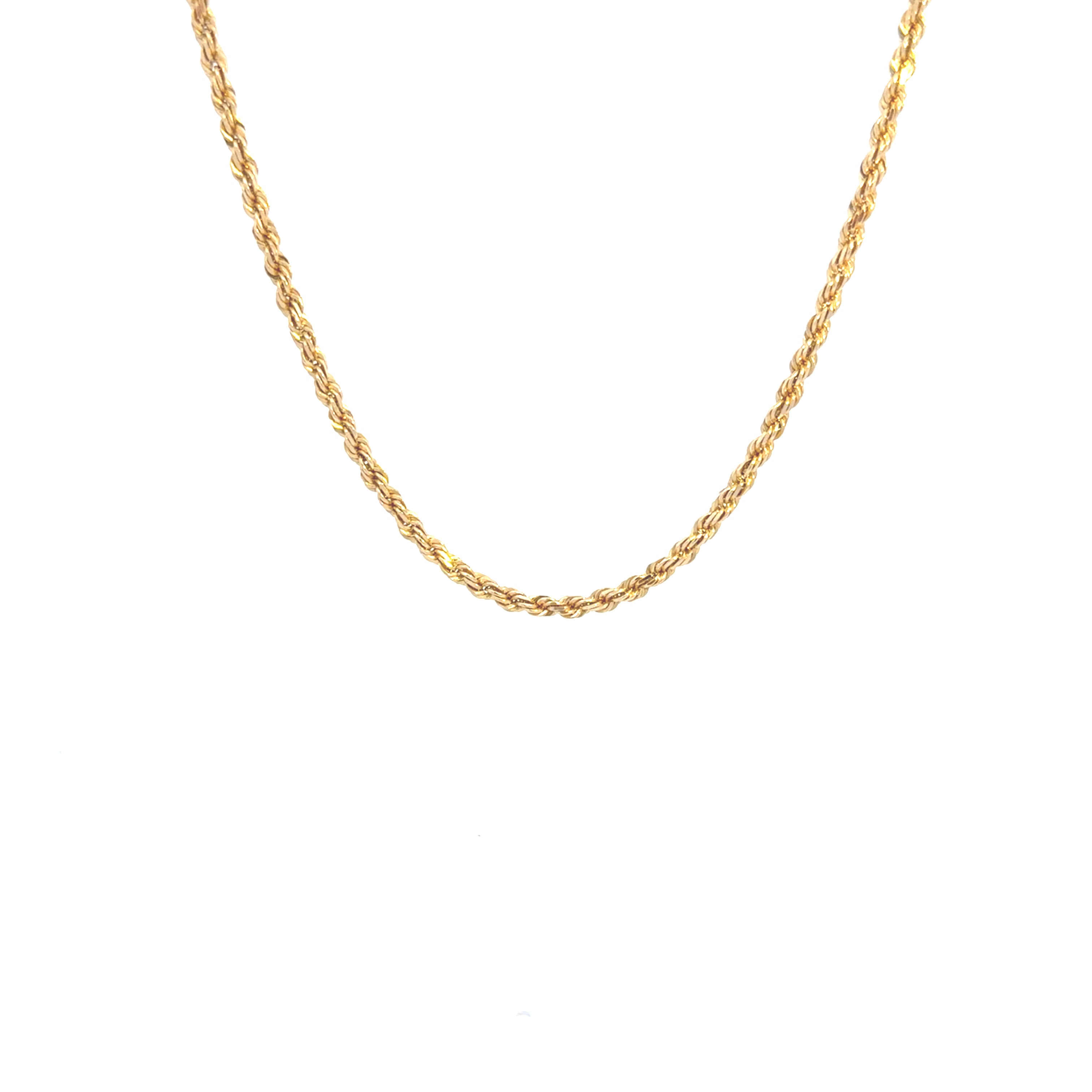 14k Yellow Gold Rope Chain Size 20" Weight 15.0GR