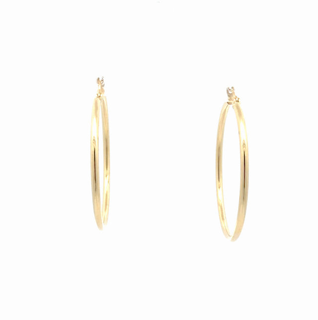 10K Yellow Gold Hoop Earrings 2.4GR
