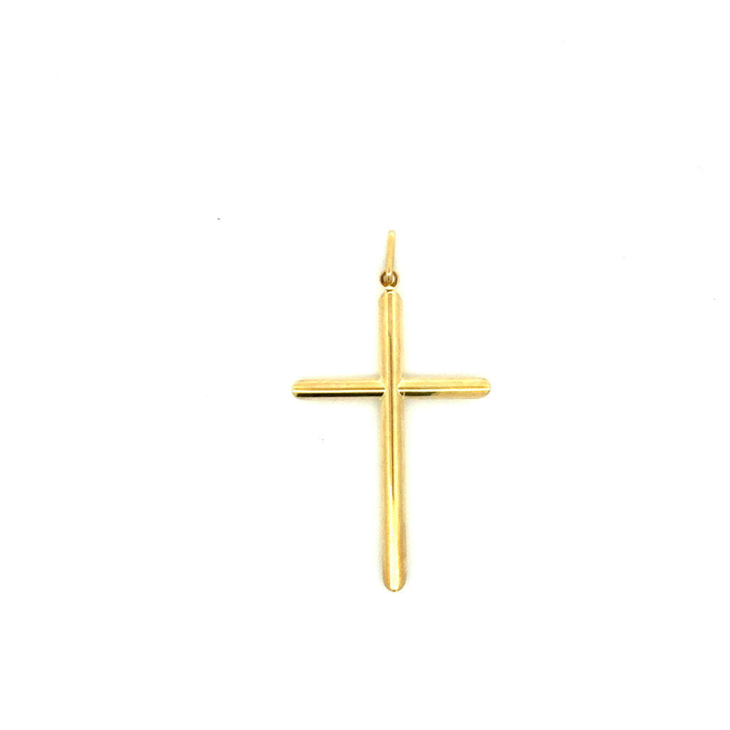 10K Yellow Gold Cross Pendant  2.3GR