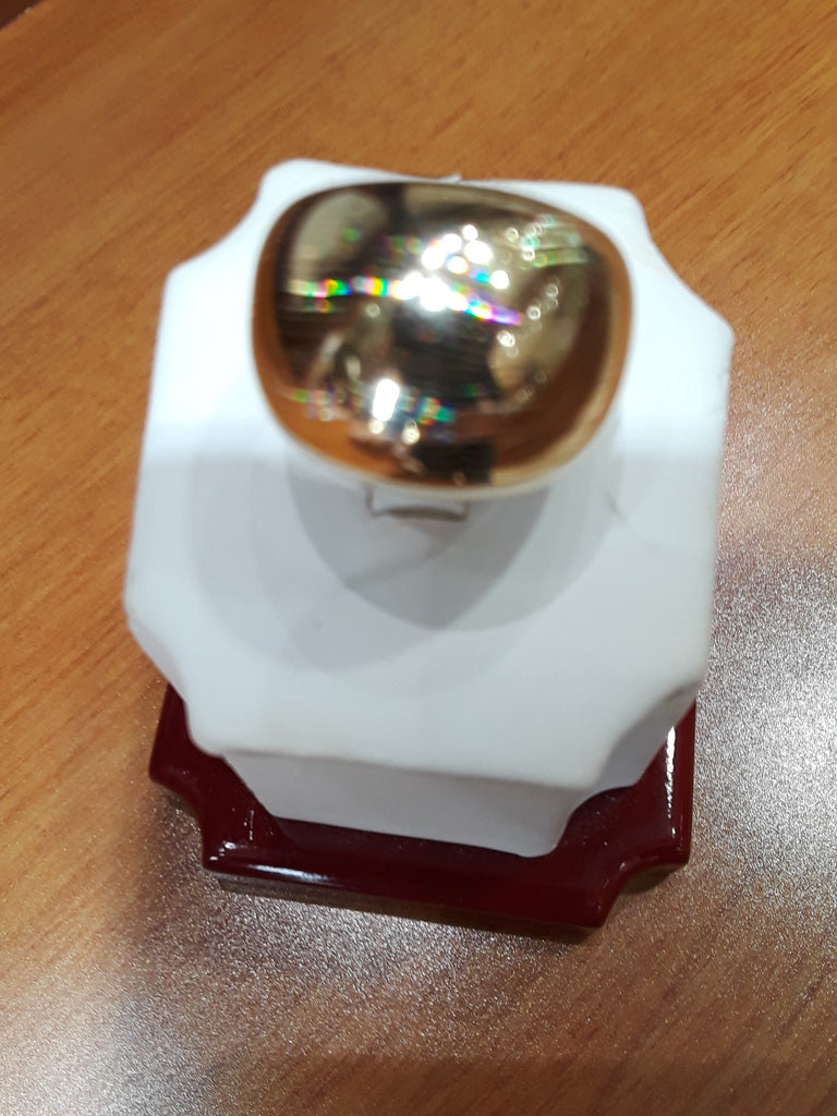 Dome Illusion Ring 10k Yellow Size 8.5 " Weight 3.4 gr