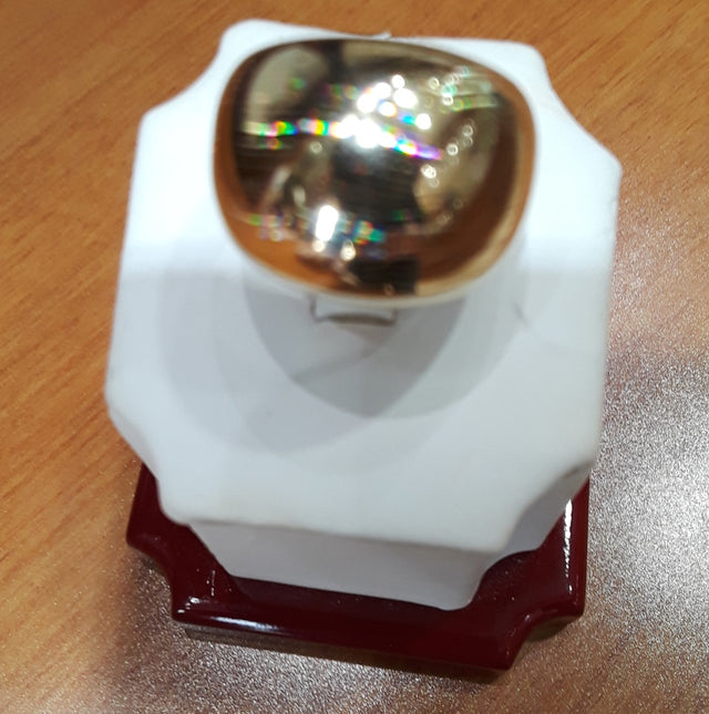Dome Illusion Ring 10k Yellow Size 8.5 
