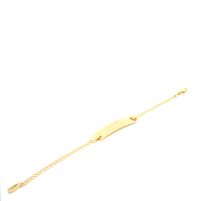 10K Yellow Curb Link Bracelet  5