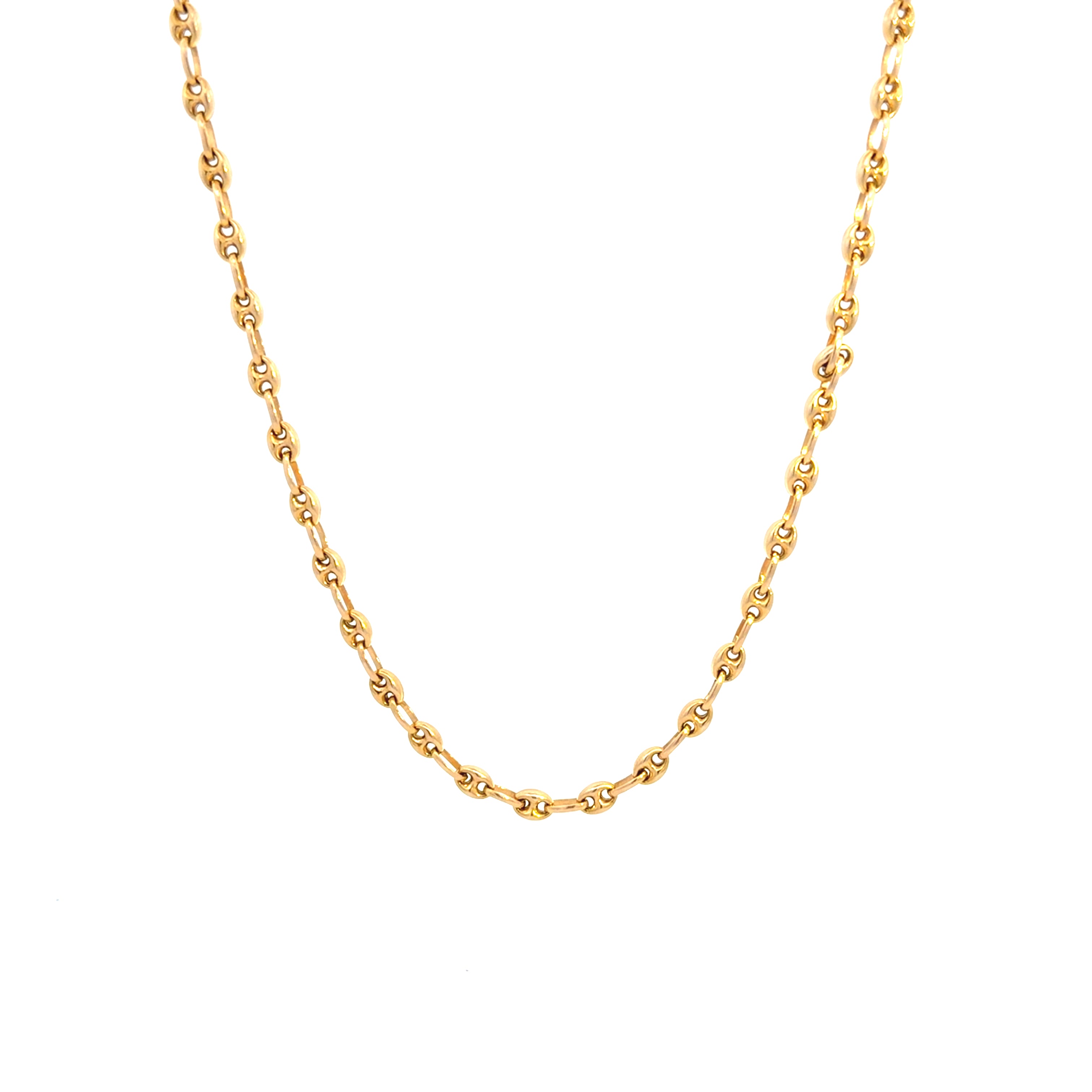 14k Yellow Gold Fancy Necklace Size 22" Weight 13.2 gr